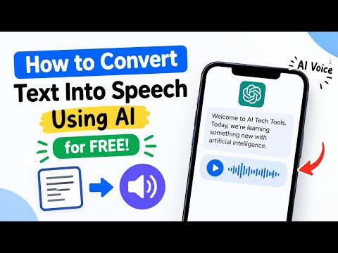How to Convert Text Into Speech With AI for FREE!  (Easy Tutorial)