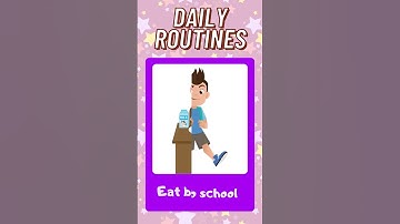 Daily Routines - Learn English Vocabulary for Kids