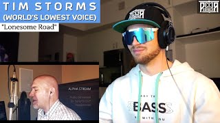 Bass Singer REACTION & ANALYSIS - Tim Storms (WORLD'S LOWEST VOICE) | Lonesome Road