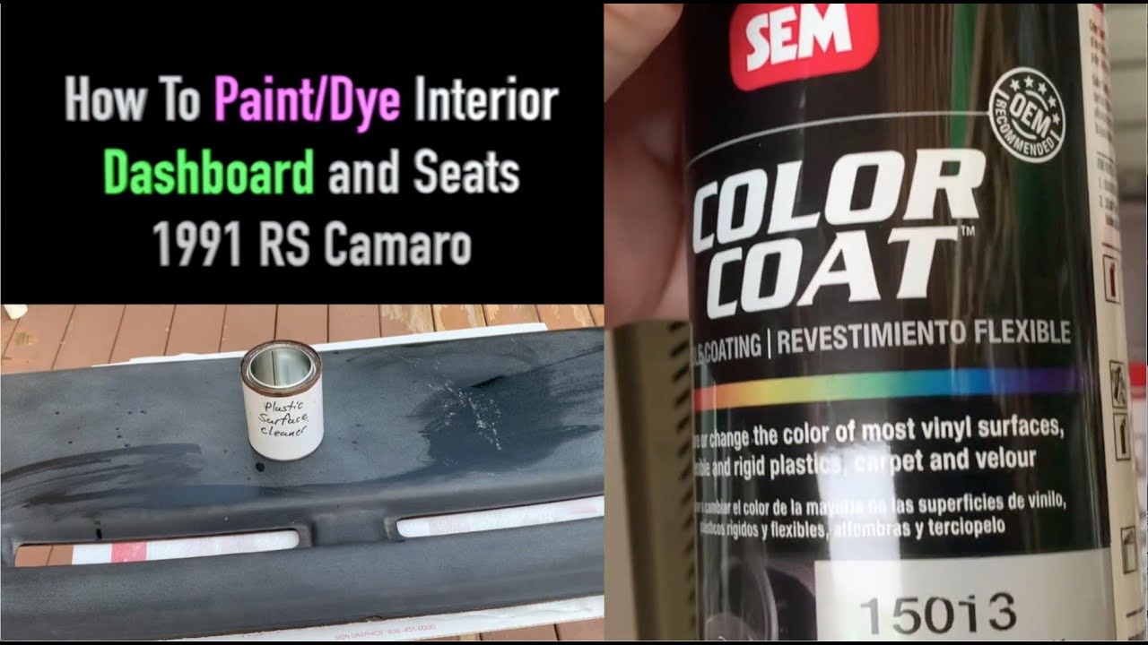Painting Your Car Interior Dash, like new YouTube