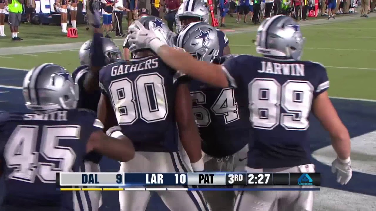 Cowboys @ Rams Preseason (8/12/2017) - Cooper Rush to Rico Gathers (Feat. Brad and Bryan)