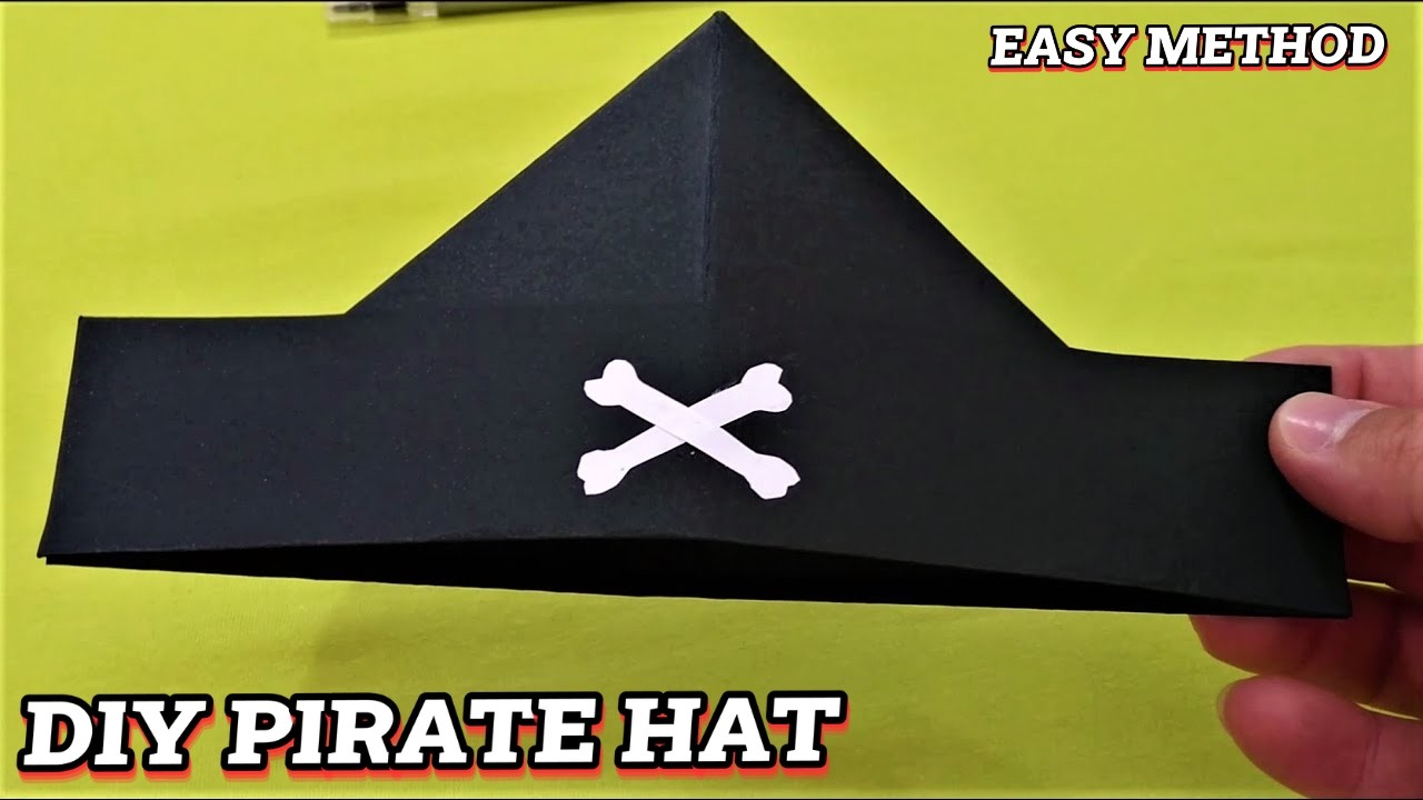 Paper Pirate Hat, Easy Origami, Things from paper, Paper craft, Paper craft ideas, How to do