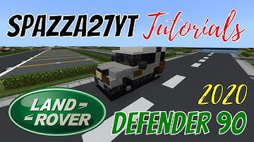 Minecraft Land Rover 90 2020 Tutorial