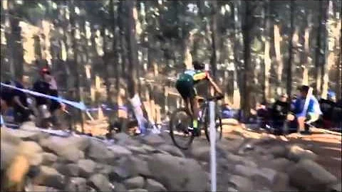 MTB Worlds: Renay Groustra Rides Tree House Rock G...