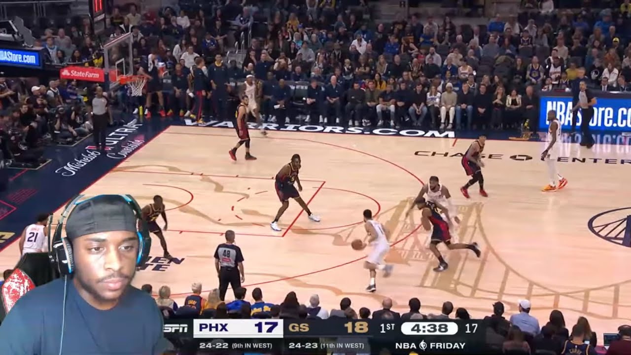 REACTING TO SUNS at WARRIORS | FULL GAME HIGHLIGHTS - YouTube