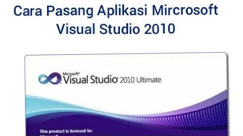 Tutorial Aplikasi Microsoft Visual Studio 2010