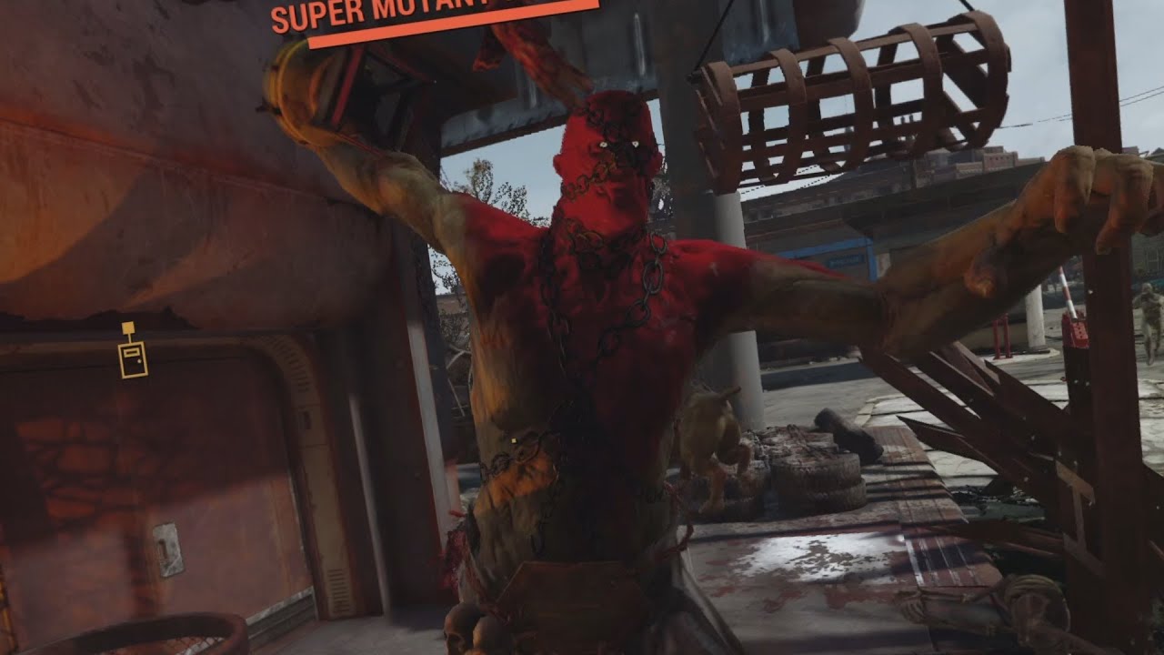 Fallout 4: Super Mutant striking a pose