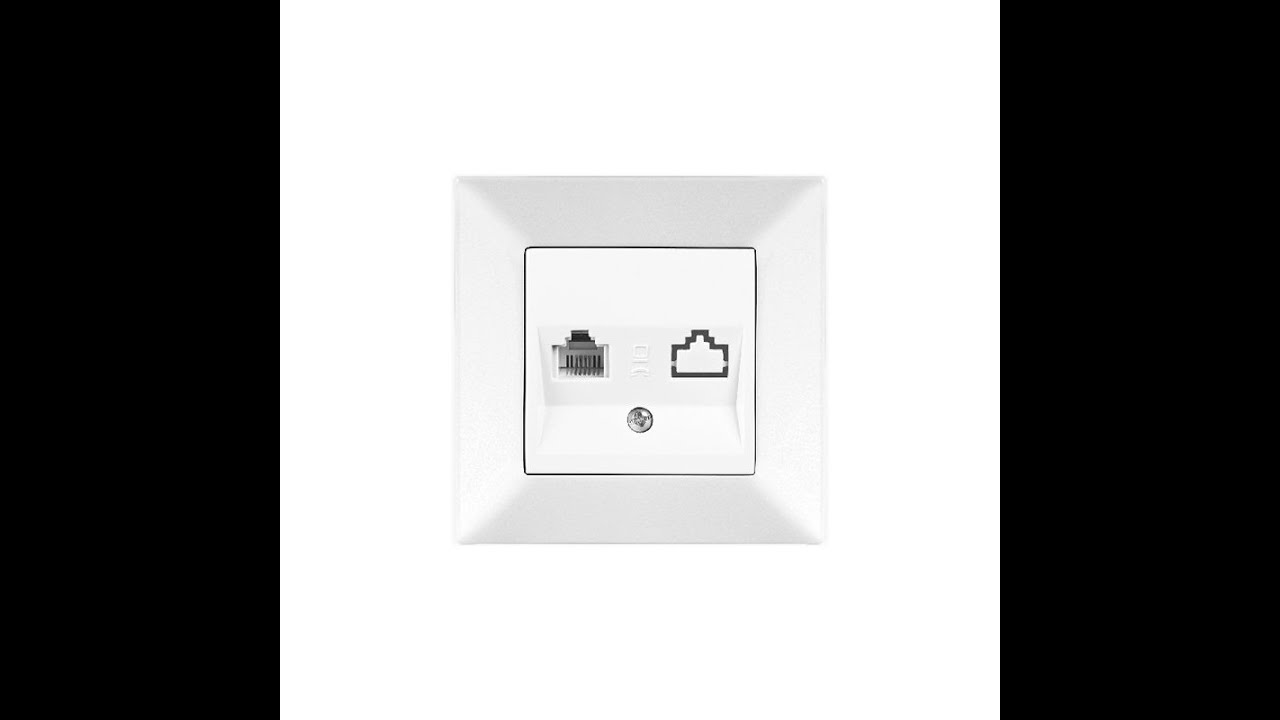 Монтаж компьютерной розетки  Viko (rj-45 cat5e)