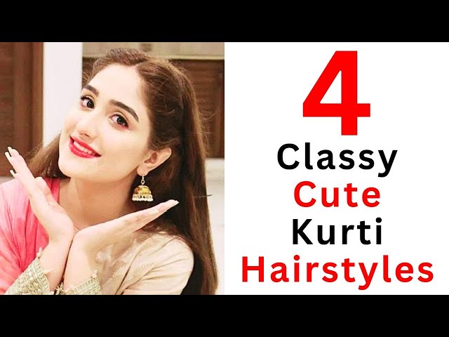 top 5 open hairstyle for kurti || party hairstyles || hair style girl ||  easy hairstyles | hairstyle - YouTube