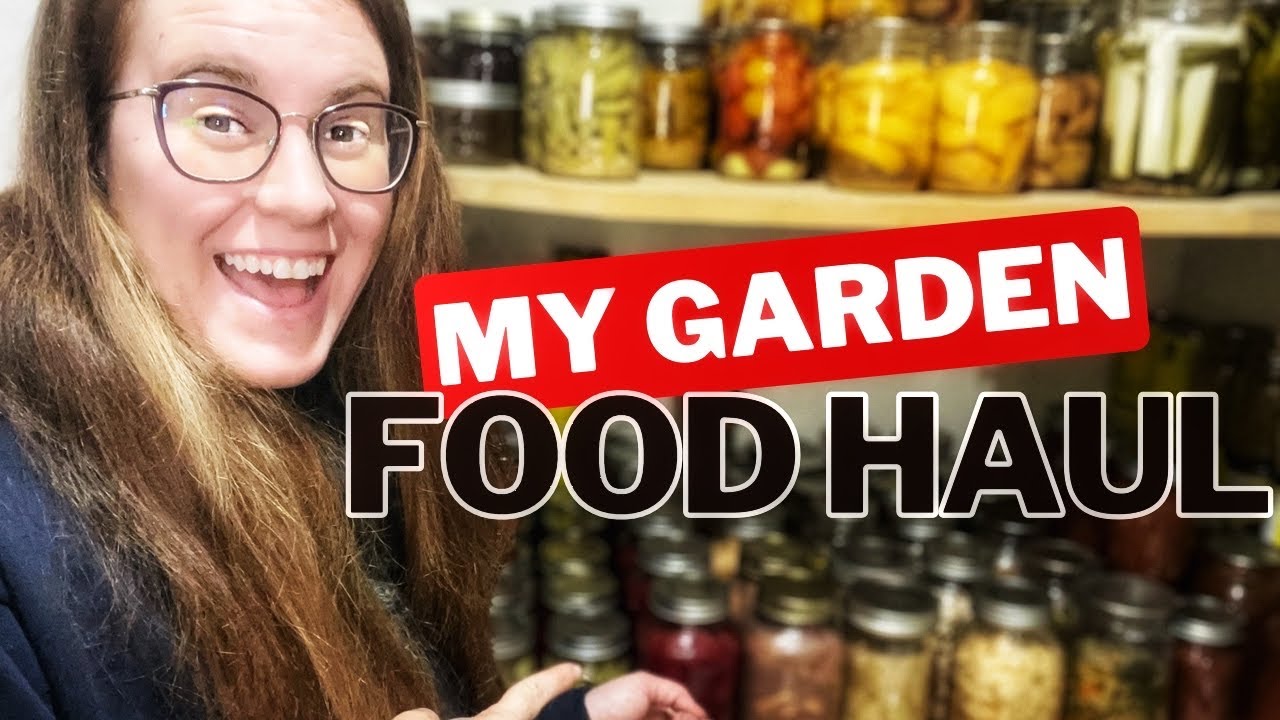 Pantry Tour! What A Years Worth Of Organic Garden Produce looks Like Processed And In Storage.