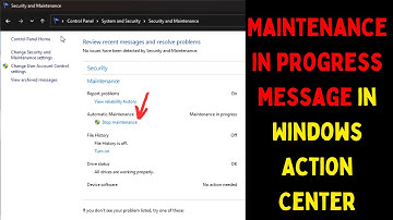 How to Disable Maintenance in Progress Message in Windows Action Center on Windows 11