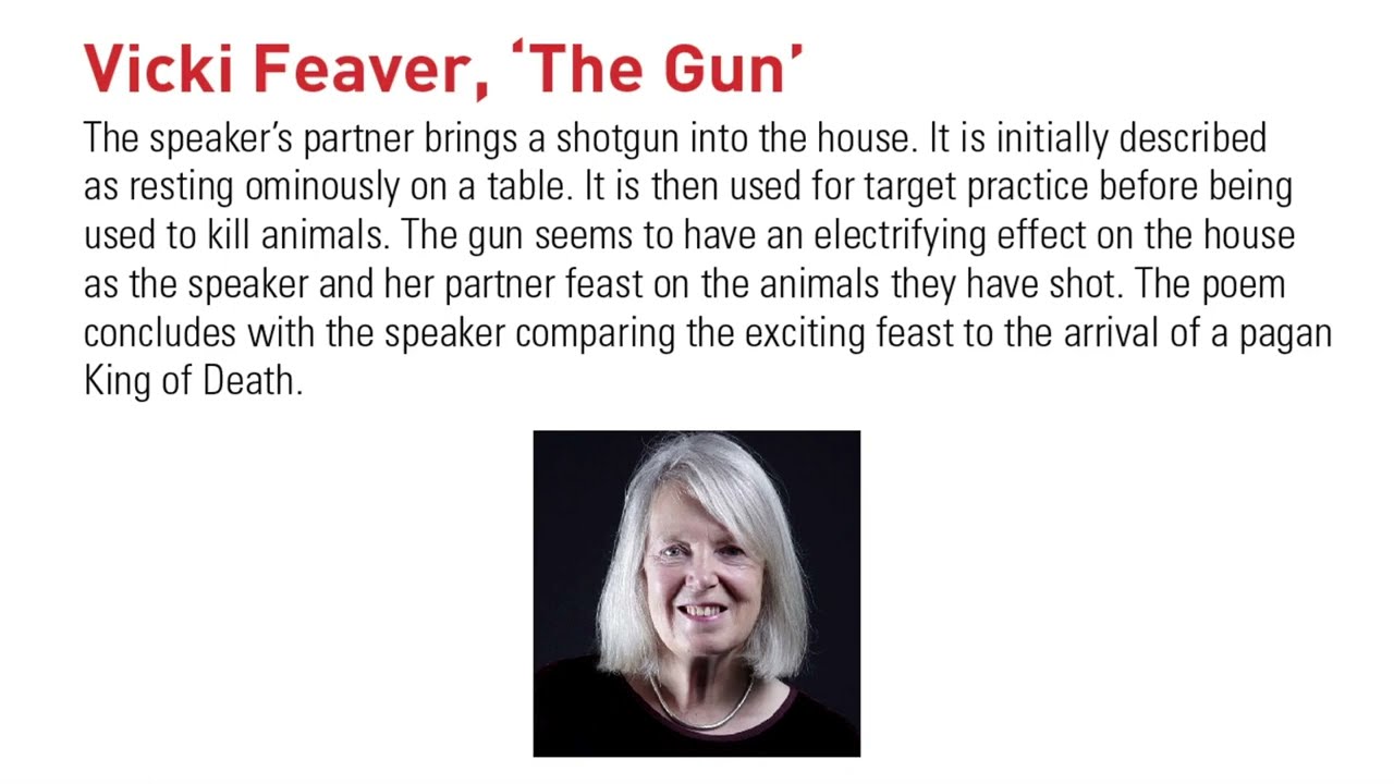 Vicki Feaver - The Gun: Analysis