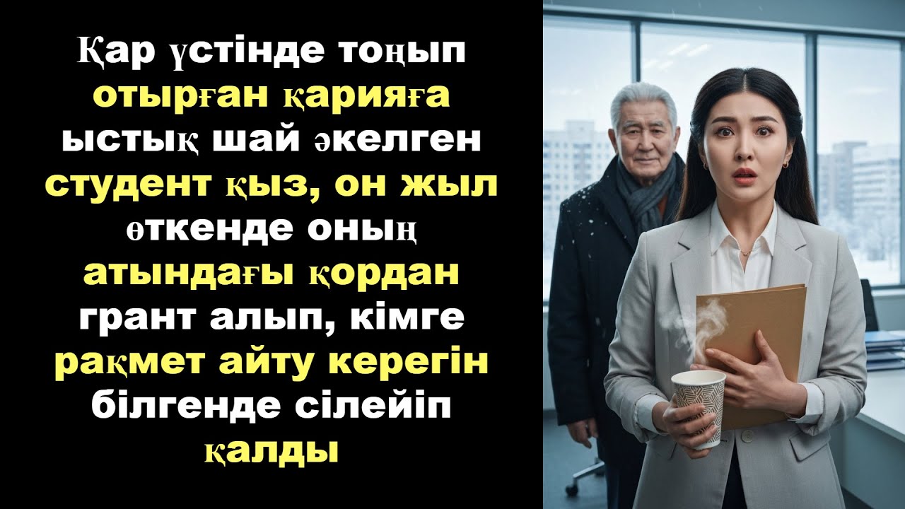 Қар үстінде тоңып отырған қарияға ыстық шай әкелген студент қыз он жыл өткенде оның атындағы қордан