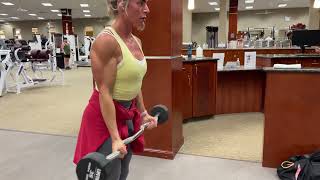 Katie Anne EZ Bar Bicep Curls