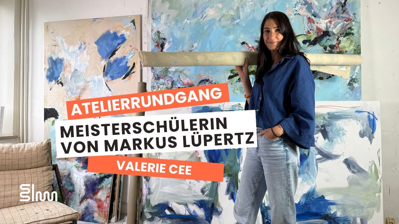 Atelierbesuch bei Valerie Cee, Schülerin von Markus Lüpertz / Studierenden-Kunstmarkt
