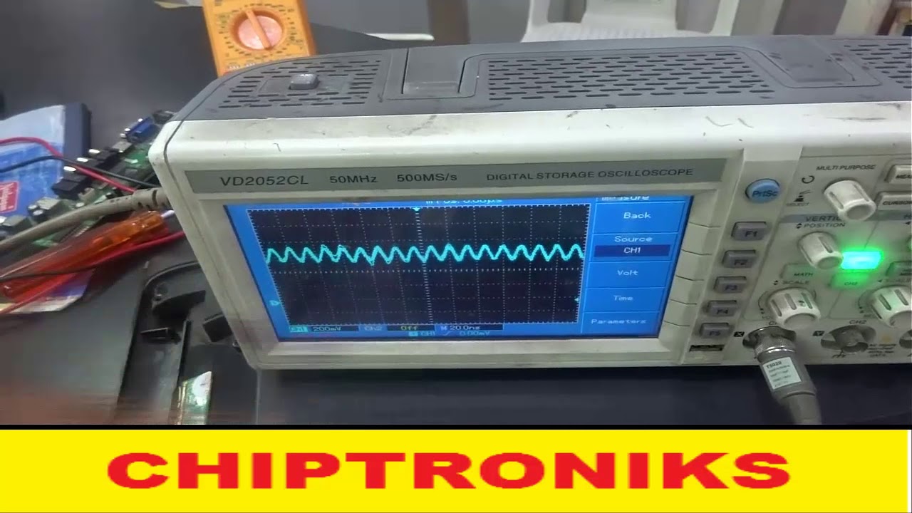 led tv repair by oscilloscope YouTube