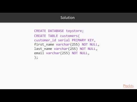 PostgreSQL 11 in 7 days: Assignment Review from Day 1 | packtpub.com
