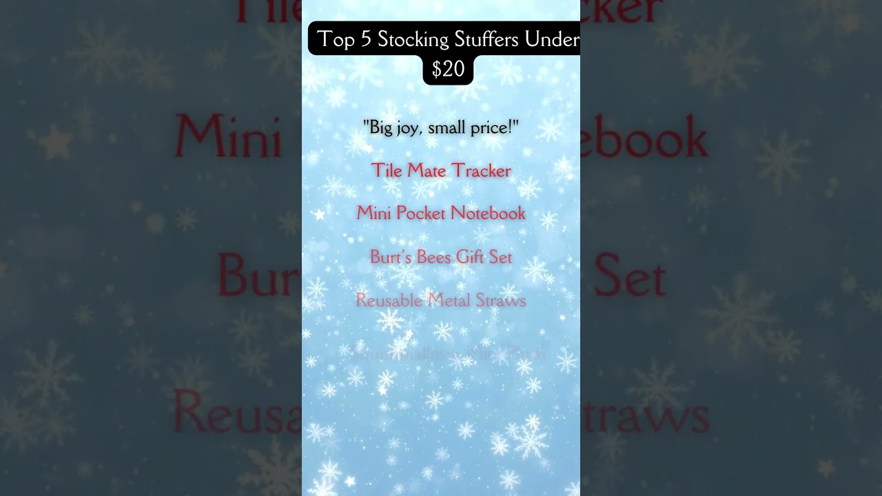 Top 5 Stocking Stuffers Under $20 🎄🎁 (Affordable & Awesome!)