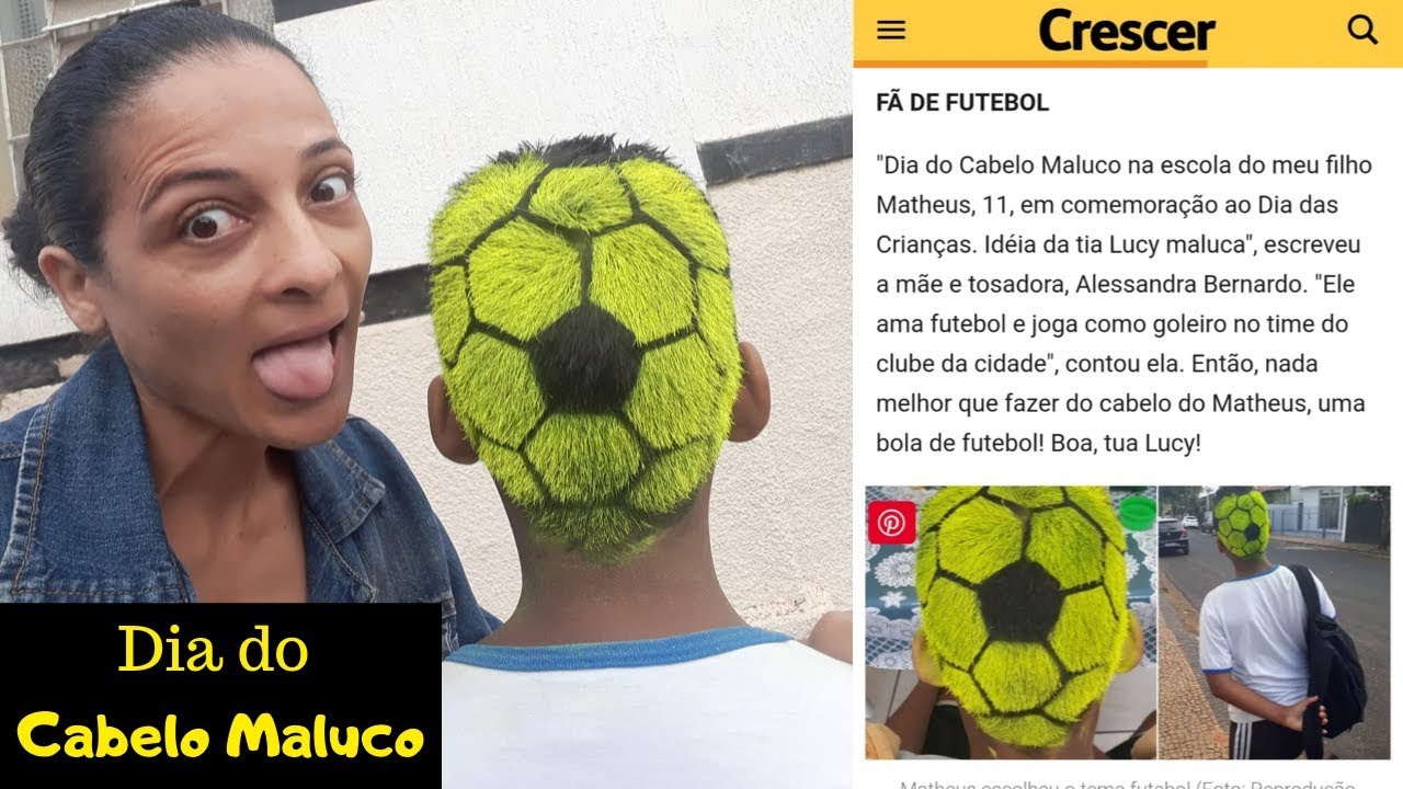 Dia do Cabelo Maluco na Escola Semana Dia das Crianças