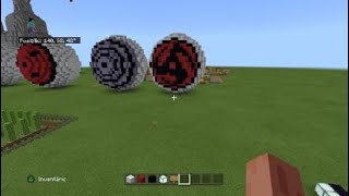 Mangekyou Sharingan Kakashi/Obito construído no Minecraft
