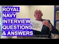 ROYAL NAVY Interview Questions and Answers