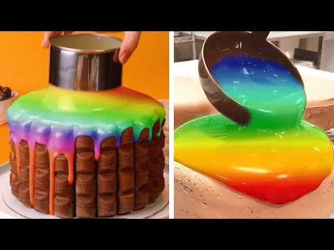 oddly-satisfying-chocolate-cake-decorating-ideas-|-chocolate-cake-tutorials-|-so-yummy-cake
