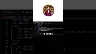 Create linear gradient around the profile picture 🖼️. #coding #youtubeshorts #viral
