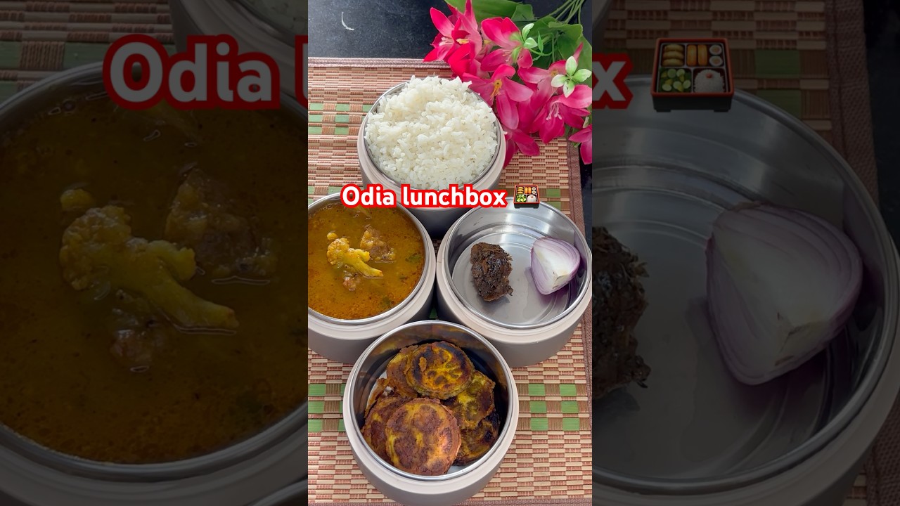 Day 108: Odia lunchbox for office #shorts #odiafood #lunchbox #viral