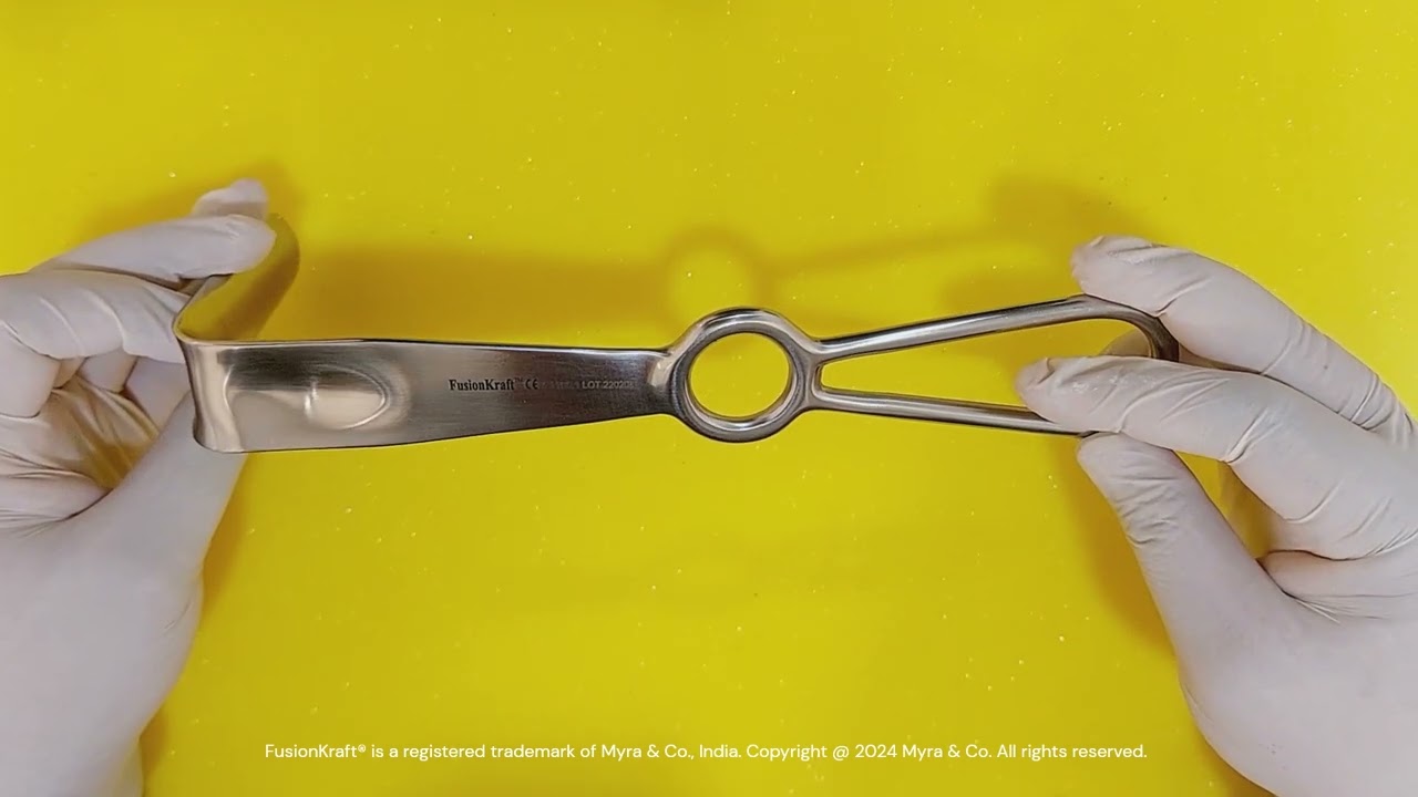 FusionKraft Landon Vaginal Retractor/Speculum, Blade 90 x 25mm, 9" (M-1185.1)