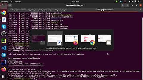 How to install pgAdmin 4 on Ubuntu 20.04 | Tool | PostgreSQL | RDBMS | Tech LAPS | TLAPS | Part 3