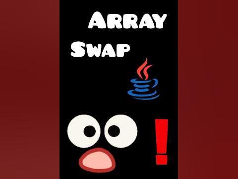 Swap 😯 array values in java #java tutorial for beginners #java #java ...