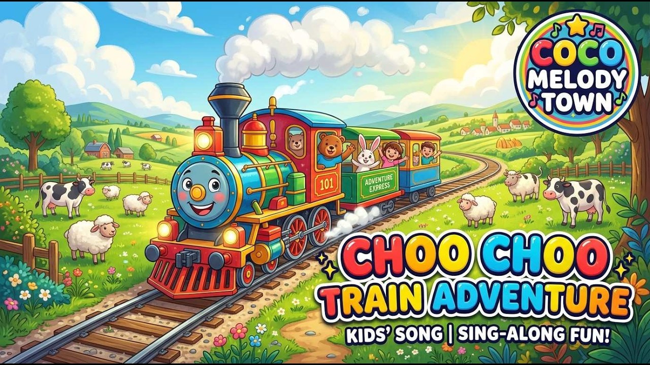 Choo Choo Train Song 🚂 Fun Kids Songs , Nursery Rhymes ,Learning Train ...