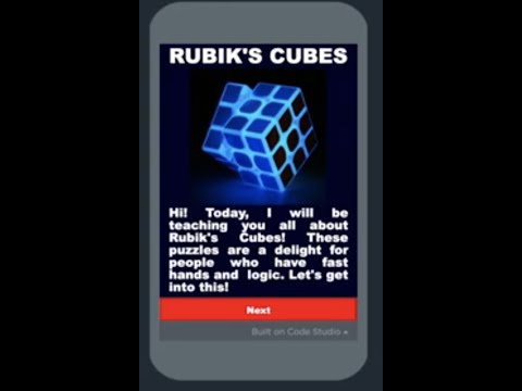 Rubik's Cube App | Coding | AshuCodeZ
