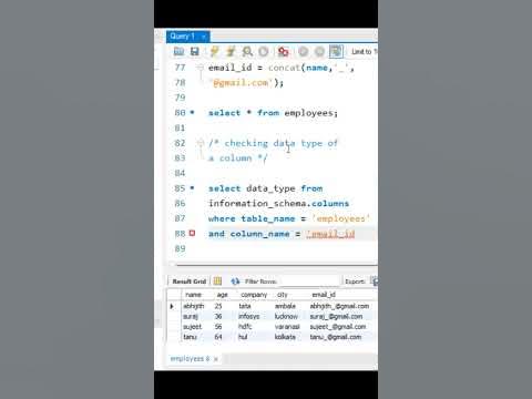 How to check Data Type of column in SQL - YouTube
