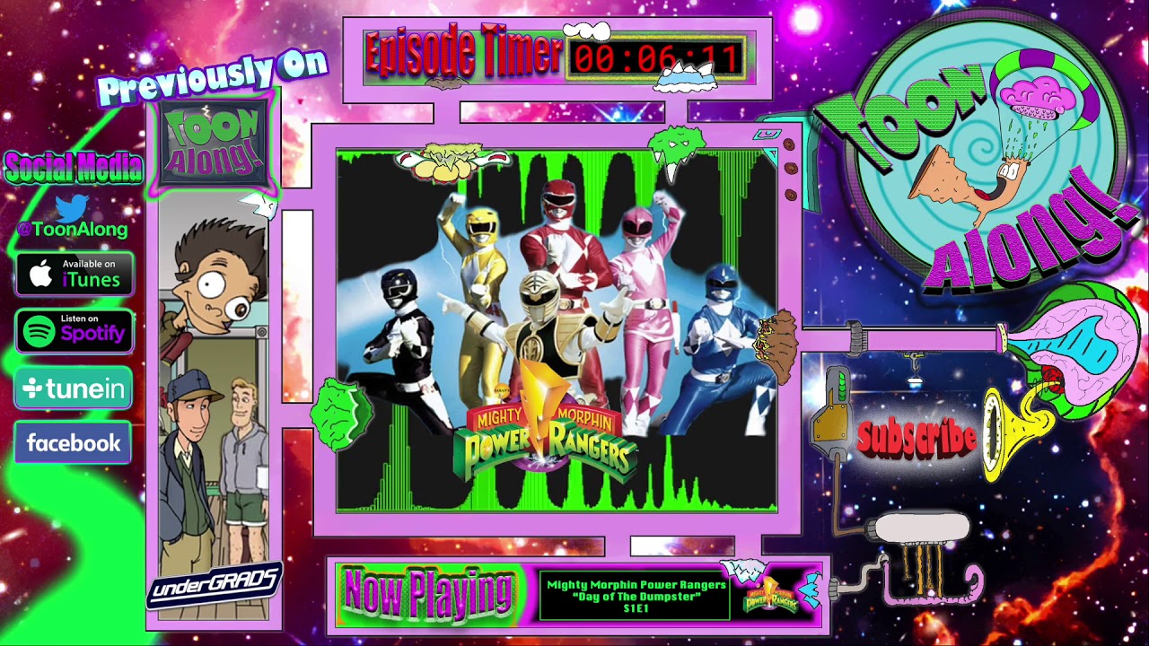Toon Along! Podcast #30 – Watching Power Rangers "Day of the Dumpster" (S1E1)