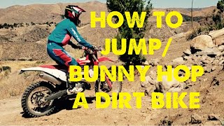 How to jump gaps or bunny hop a dirt bike | Splat_moto