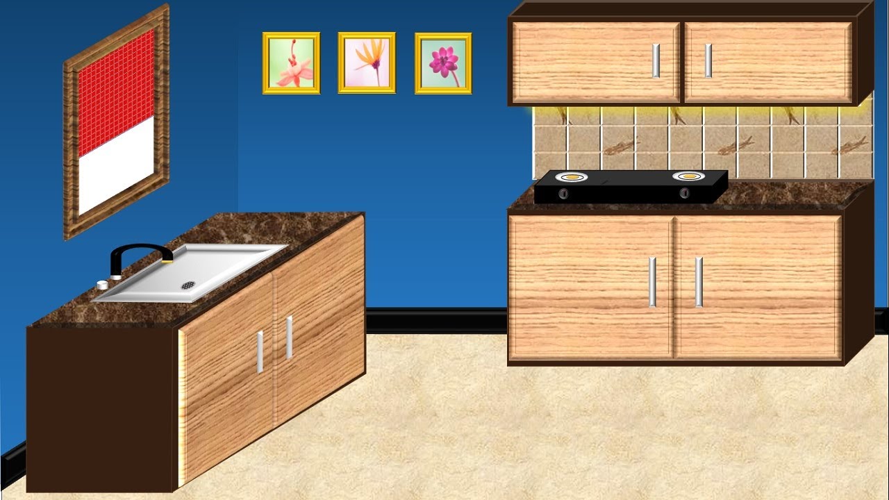 Simple Kitchen Design in Microsoft PowerPoint 2021 YouTube