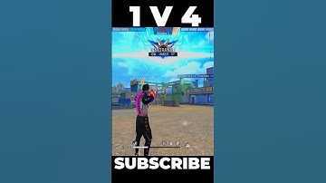 1v4😈 impossible 🎯 clutch ||🥵 OVER🔥 POWER M500 || Free Fire Max || #freefire #shorts