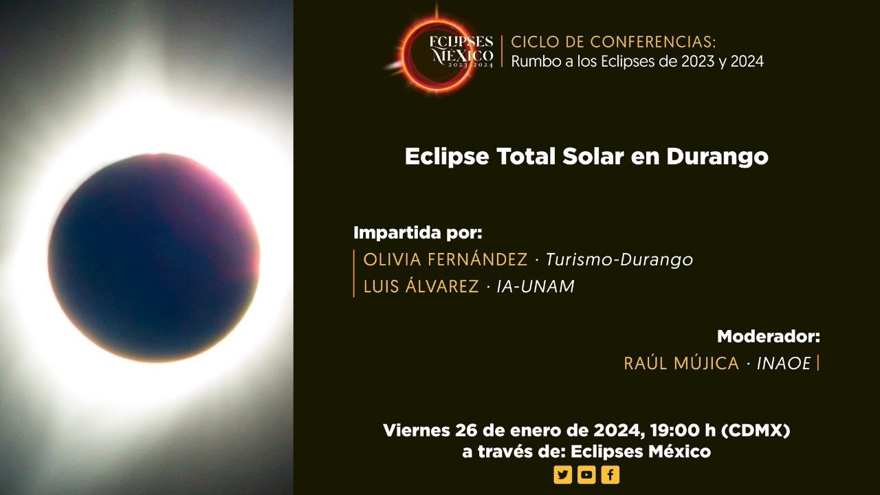 Eclipse solar total en Durango 🌙 Rumbo a los eclipses YouTube