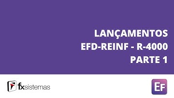 FX Sistemas: Tutorial Lançamento EDF-Reinf R-4000 Parte 1