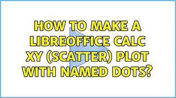 How to make a LibreOffice Calc XY (scatter) plot with named dots? (2 Solutions!!)