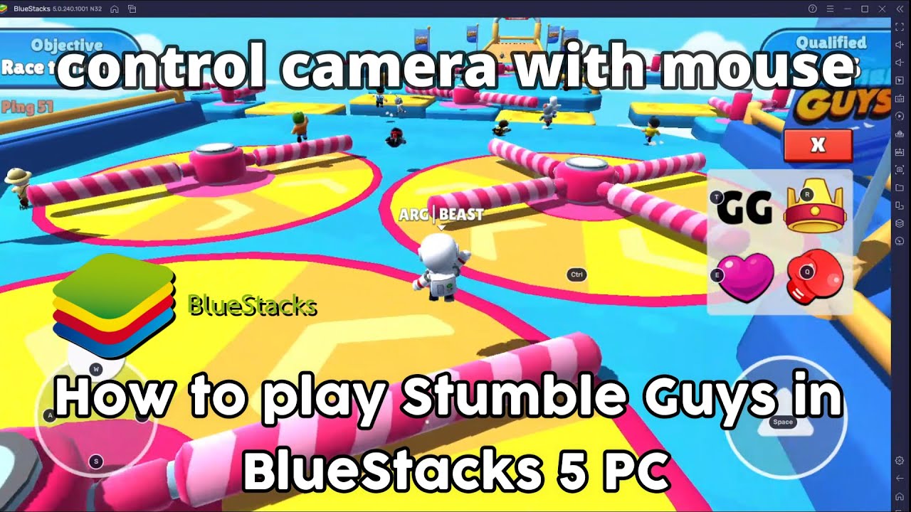 How to play stumble guys on pc ft. Bluestacks app player