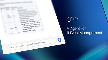 ignio AI Agent for IT Event Management | AI Agent for alert noise reduction