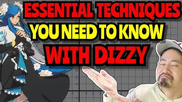 HOW TO PLAY DIZZY: short dash H sword, kara firespear, new wings of light setup [GUILTY GEAR STRIVE]