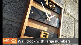 Wall clock with large numbers