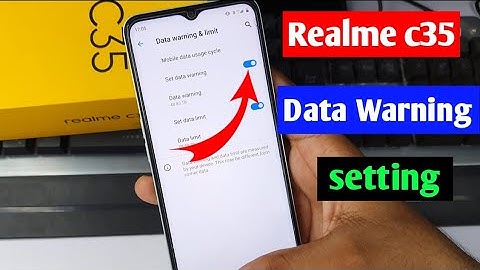 Realme C35 data usage warning setting | realme c35 me data limit kaise badhaen | Realme C35