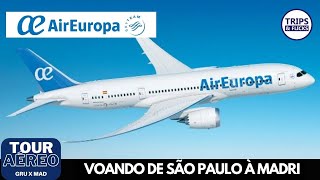 Download Lagu 🌍✈️ Tour Aéreo: VOANDO de SÃO PAULO a MADRI com a Air Europa: nossa experiência completa! 🇧🇷➡️🇪🇸 MP3