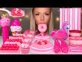 ASMR PINK FOOD* PEPPA PIG, GOT MILK ICE CREAM, JELLY DONUT, MACARONS, POPPING BOBA, JELLY MUKBANG 먹방