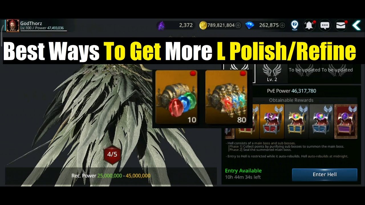 Darkness Rises How To Get More L Polishes & Refine Stones