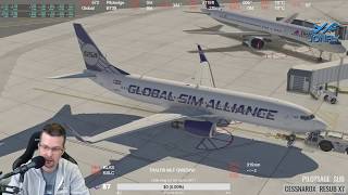 Pilotedge flight from KLAS to KSLC with Boeing 737-800 Zibo X-Plane 11
